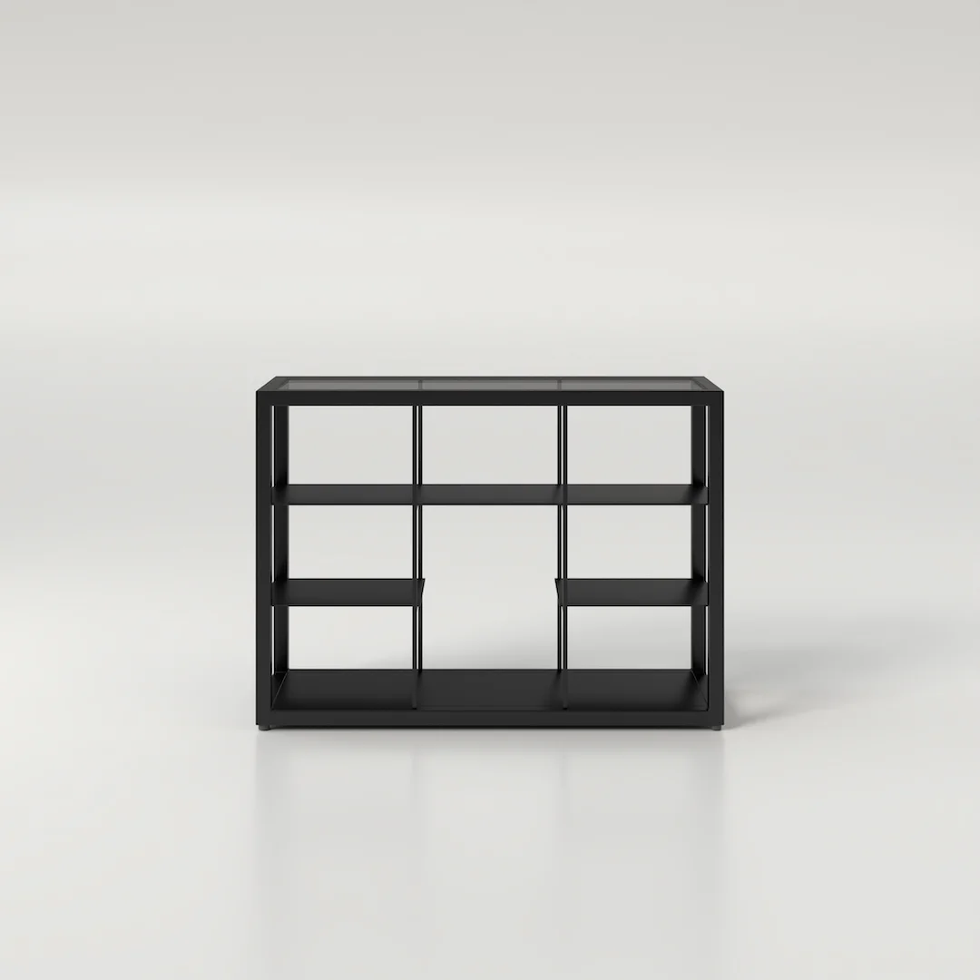 Libreria consolle in metallo ag metal design